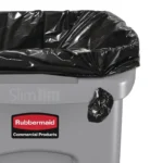 Collecteur avec évents Slim Jim Rubbermaid 60L gris /2