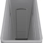 Collecteur avec évents Slim Jim Rubbermaid 60L gris /1