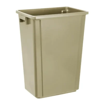 Poubelle inox avec roues et couvercle Gastro M 50 L - (vue 1) | easychr.com