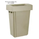 Poubelle inox avec roues et couvercle Gastro M 50 L - (vue 4) | easychr.com