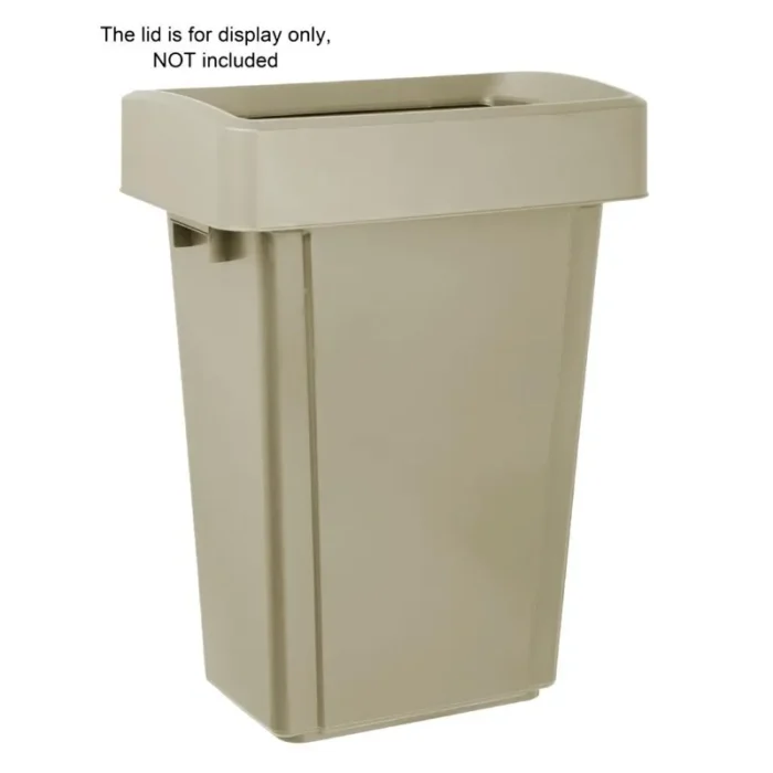 Poubelle inox avec roues et couvercle Gastro M 50 L - (vue 4) | easychr.com