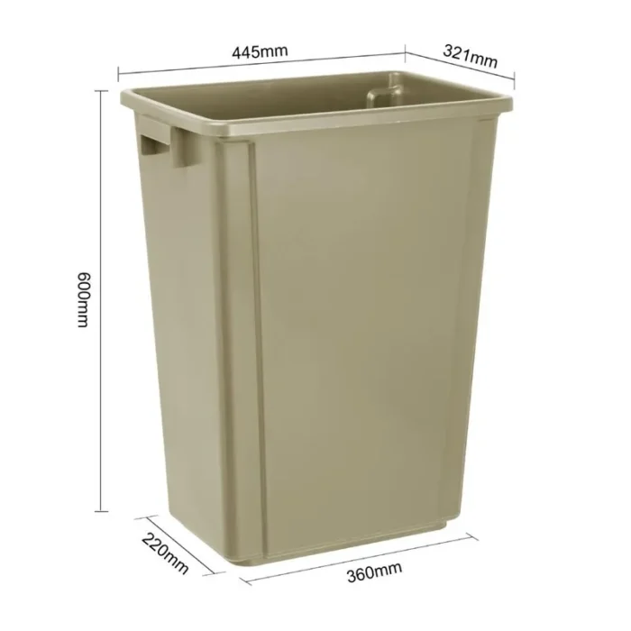 Poubelle inox avec roues et couvercle Gastro M 50 L - (vue 3) | easychr.com