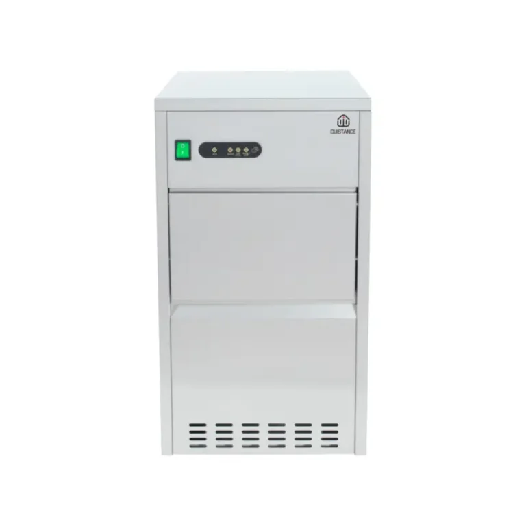 Machine à glaçons professionnelle EasyCHR ICM25 – vue de face, structure inox avec bandeau de commande