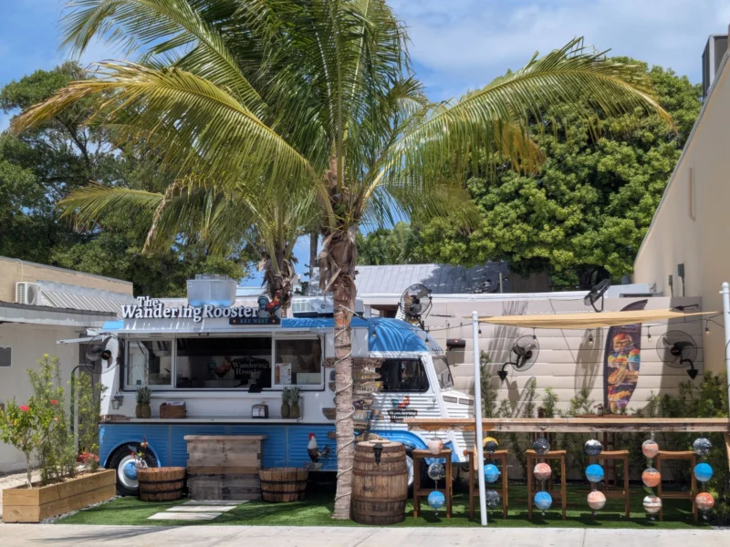 Food truck avec boissons glacées
