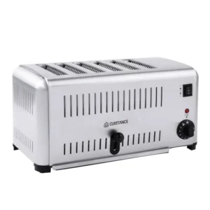 Grille-pain électrique CUISTANCE ETS6, 6 toasts, vue de face