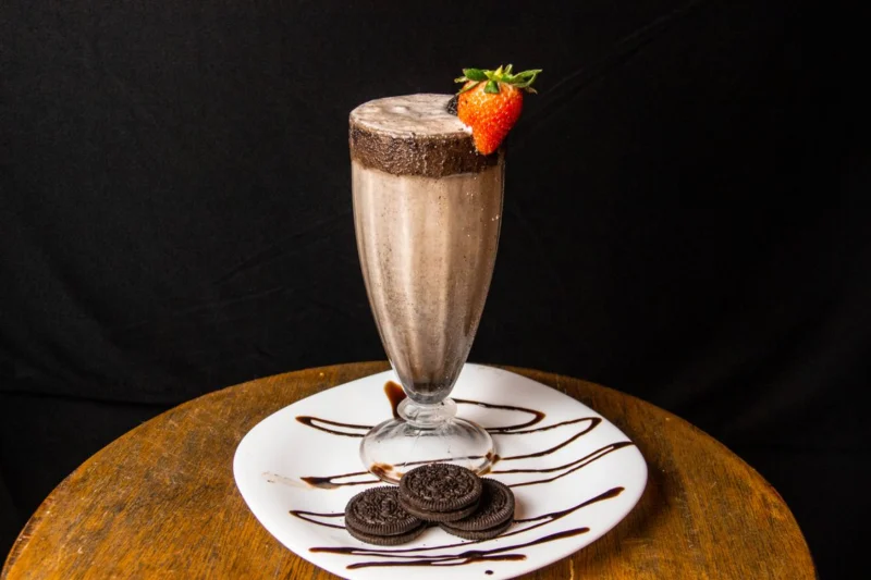 Milk-shake préparé au blender