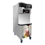 Machine à glace italienne sur roulettes GOLDINOX MCL910 - vue trois quarts