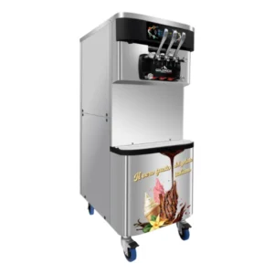 Machine à glace italienne sur roulettes GOLDINOX MCL910 - vue trois quarts