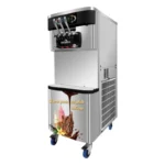 Machine à glace italienne sur roulettes GOLDINOX MCL910 - vue de profil