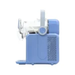 Détail cuve transparente machine à granita bleue GOLDINOX MLA503
