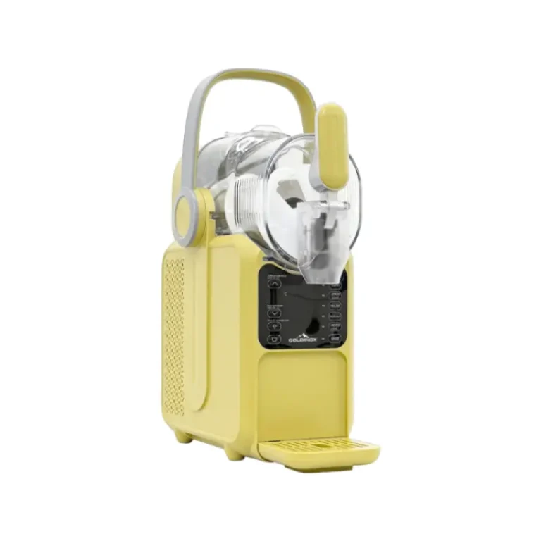 Machine à granita jaune GOLDINOX MLA506 - vue trois quarts