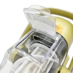 Détail cuve transparente machine à granita jaune GOLDINOX MLA506