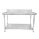 Table inox adossée CUISTANCE STTB207, 2000x700x950 mm, vue de face