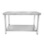 Table inox centrale CUISTANCE STTF066, 600x600x850 mm, vue de face