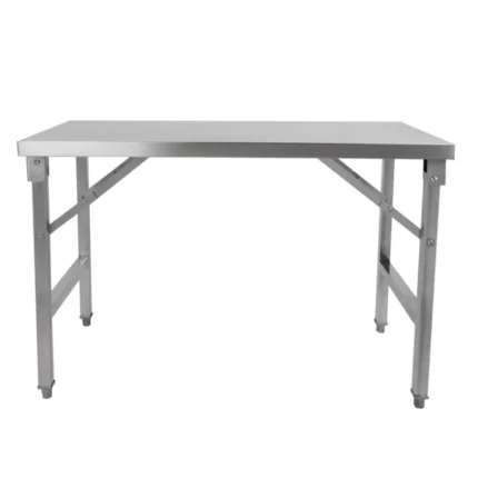 Table inox pliable CUISTANCE STTFD186, vue de face