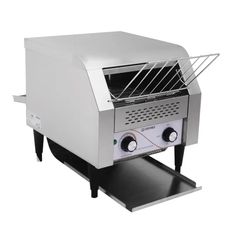 Toaster convoyeur CUISTANCE CT2, structure inox, vue de face