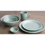 Bols à sauce Chia Olympia Vert – 80mm – 70ml – Porcelaine – Lot de 12 – Bord ondulé
