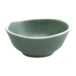 Bols à sauce Chia Olympia Vert – 80mm – 70ml – Porcelaine – Lot de 12 – Bord ondulé