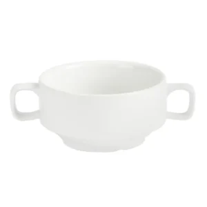 Bol à soupe avec anses Olympia Whiteware garni