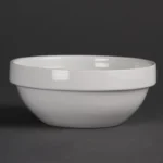 Bol empilable Olympia Whiteware, vue de face