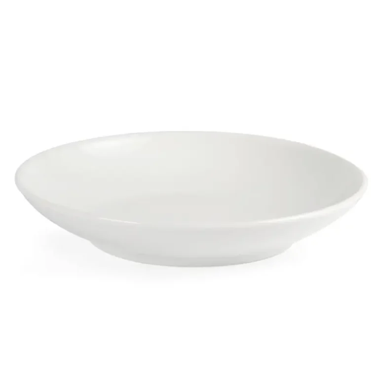 Assiette creuse Olympia Whiteware 260mm garnie