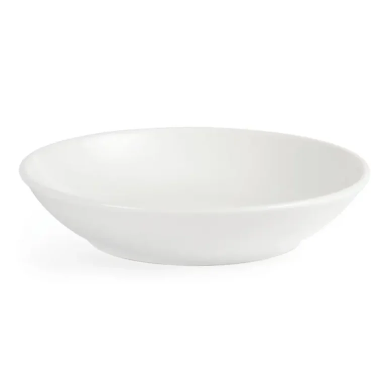 Assiette creuse Olympia Whiteware 205mm garnie