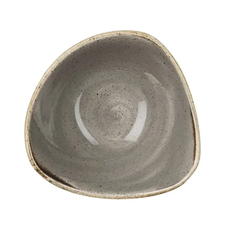 Bols triangulaires Churchill Stonecast Grey, vue de dessus