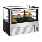 Vitrine service arrière réfrigérée Polar DB952, portes arrière avec produits
