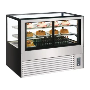 Vitrine service arrière réfrigérée Polar DB952, portes arrière avec produits