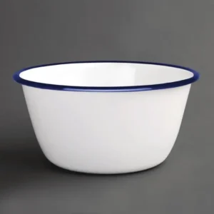 Saladier acier émaillé Olympia 155mm, vue de face