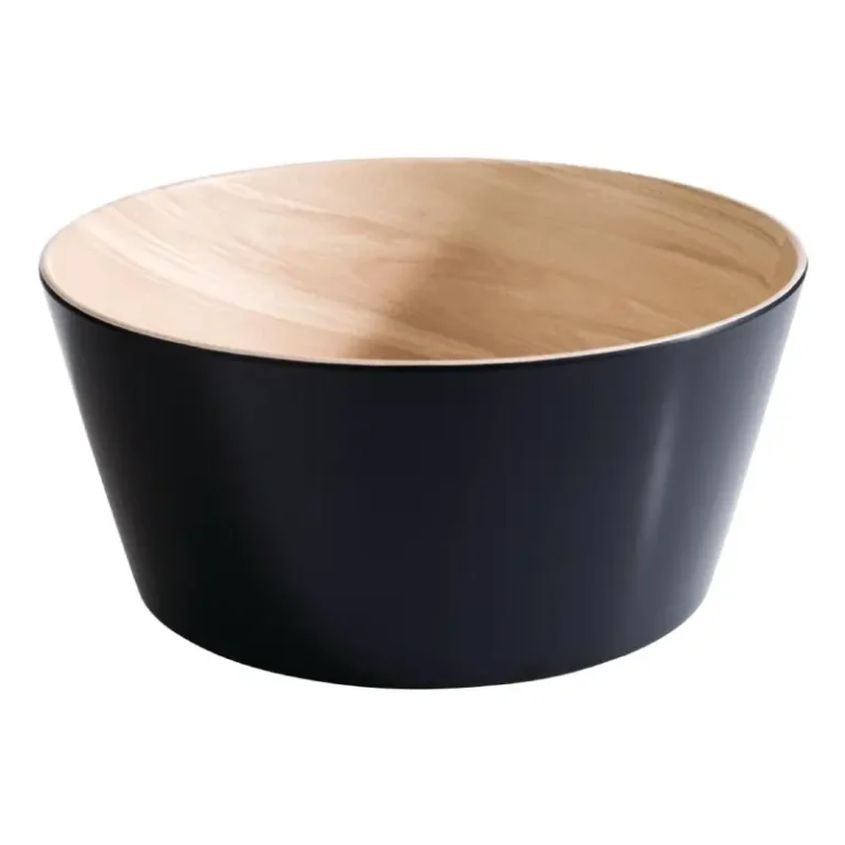 Bol effet bois APS Frida noir, vue de face