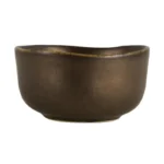 Bols profonds Olympia Ochre 170mm, détail finition bronze