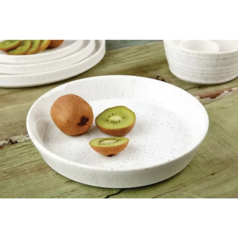 Bols plats mouchetés Olympia Cavolo 220mm garnis