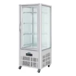 Vitrine à pâtisserie Polar GD881, intérieur vide avec étagères