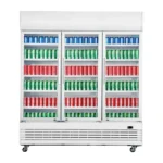 Vitrine réfrigérée positive Polar GE769, vue de face avec produits
