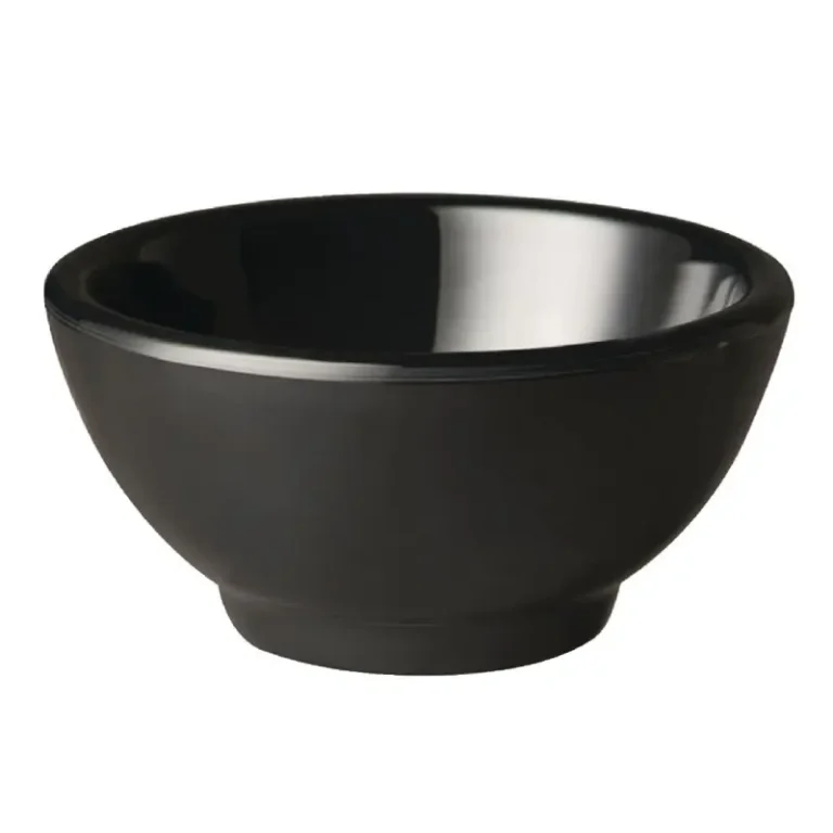 Bol rond mélamine APS Pure noir, vue de face