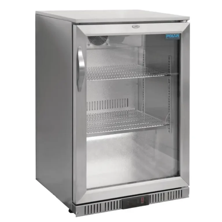 Arrière-bar Polar GL007 inox, vue de face