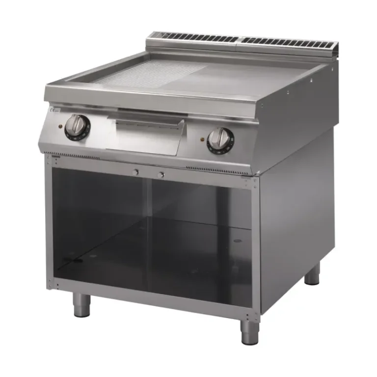 Plancha électrique Gastro M 700 plus mixte chromée sur pied