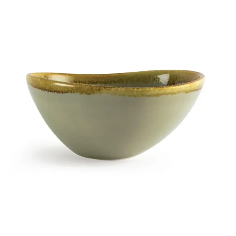 Bols Olympia Kiln mousse 165mm, détail des bords peints