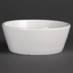 Bols inclinés Olympia Whiteware 120mm, vue de face