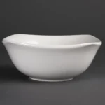 Bols carrés Olympia Whiteware 220mm, vue de face