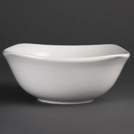 Bols carrés Olympia Whiteware 220mm, vue de face