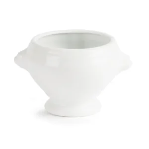 Bol à soupe tête de lion Olympia Whiteware, vue de détail des prises
