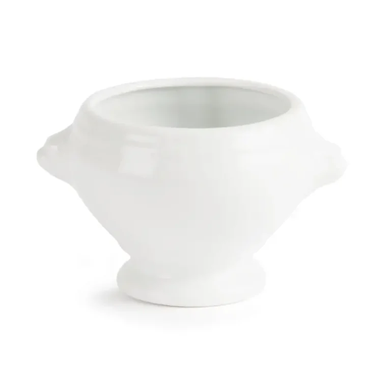 Bol à soupe tête de lion Olympia Whiteware, vue de détail des prises