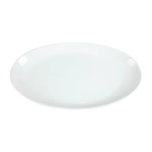 Assiette creuse ovale Olympia en situation de service