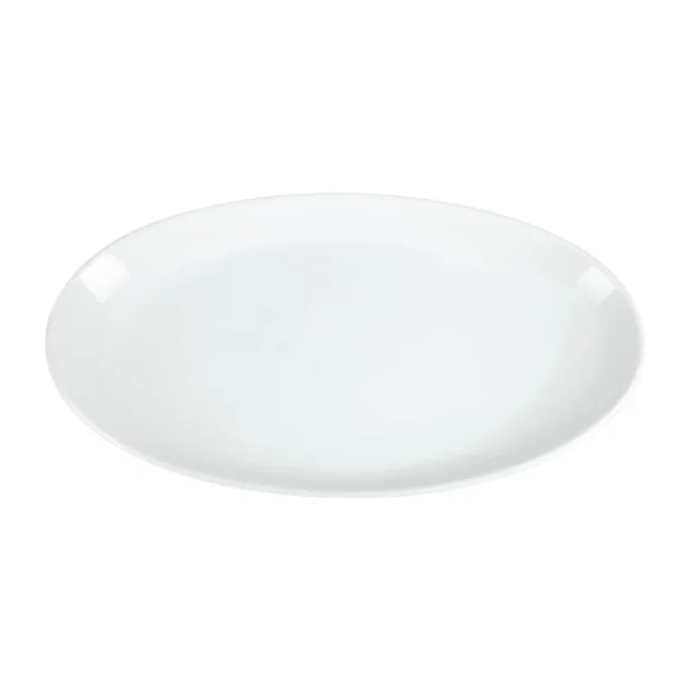 Assiette creuse ovale Olympia en situation de service