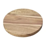 Assiette ronde en bois d’acacia Olympia 200 mm à bords hauts