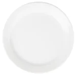 Assiettes à bord étroit Olympia Athena 165 mm en porcelaine blanche vitrifiée, lot de 12