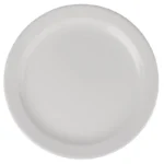 Assiettes à bord étroit Olympia Athena 254 mm en porcelaine blanche vitrifiée, lot de 12