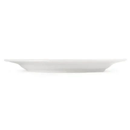 Assiettes à bord large Olympia CB482 de 280 mm en porcelaine blanche